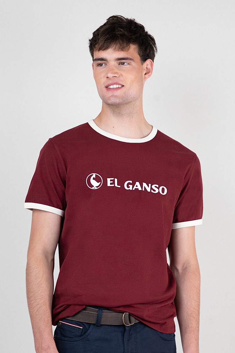 Camiseta Logo Ganso Granate