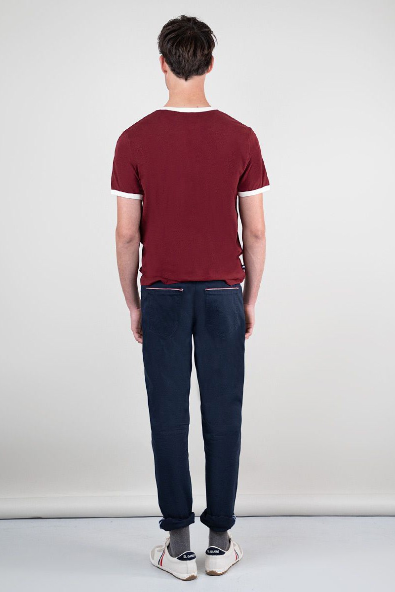  Camiseta Logo Ganso Granate 