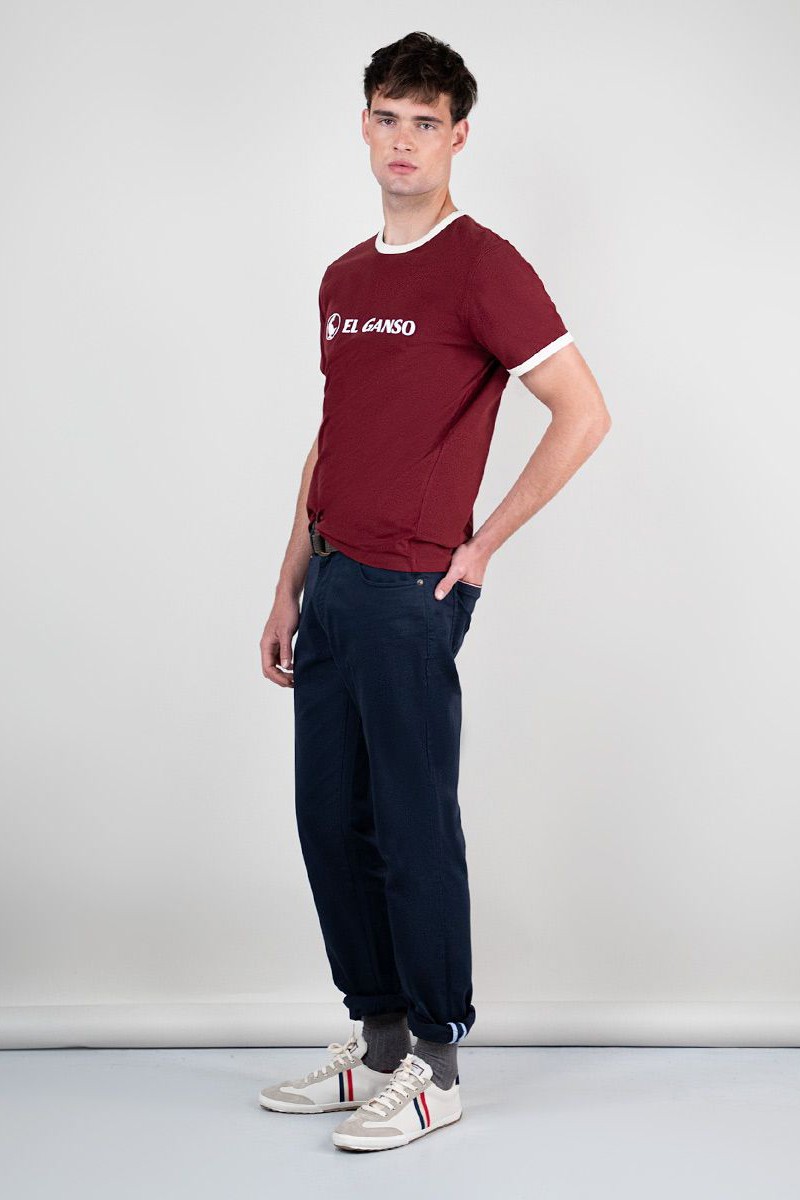  Camiseta Logo Ganso Granate 