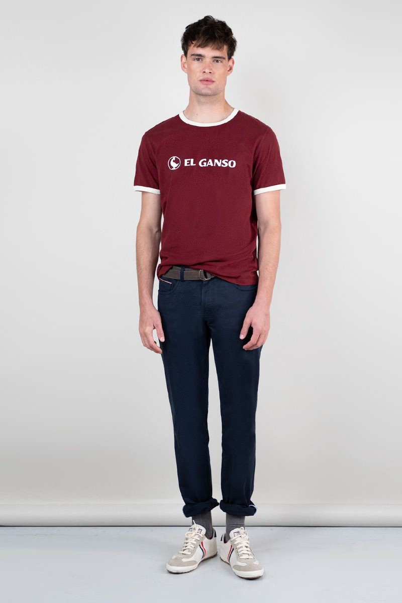  Camiseta Logo Ganso Granate 