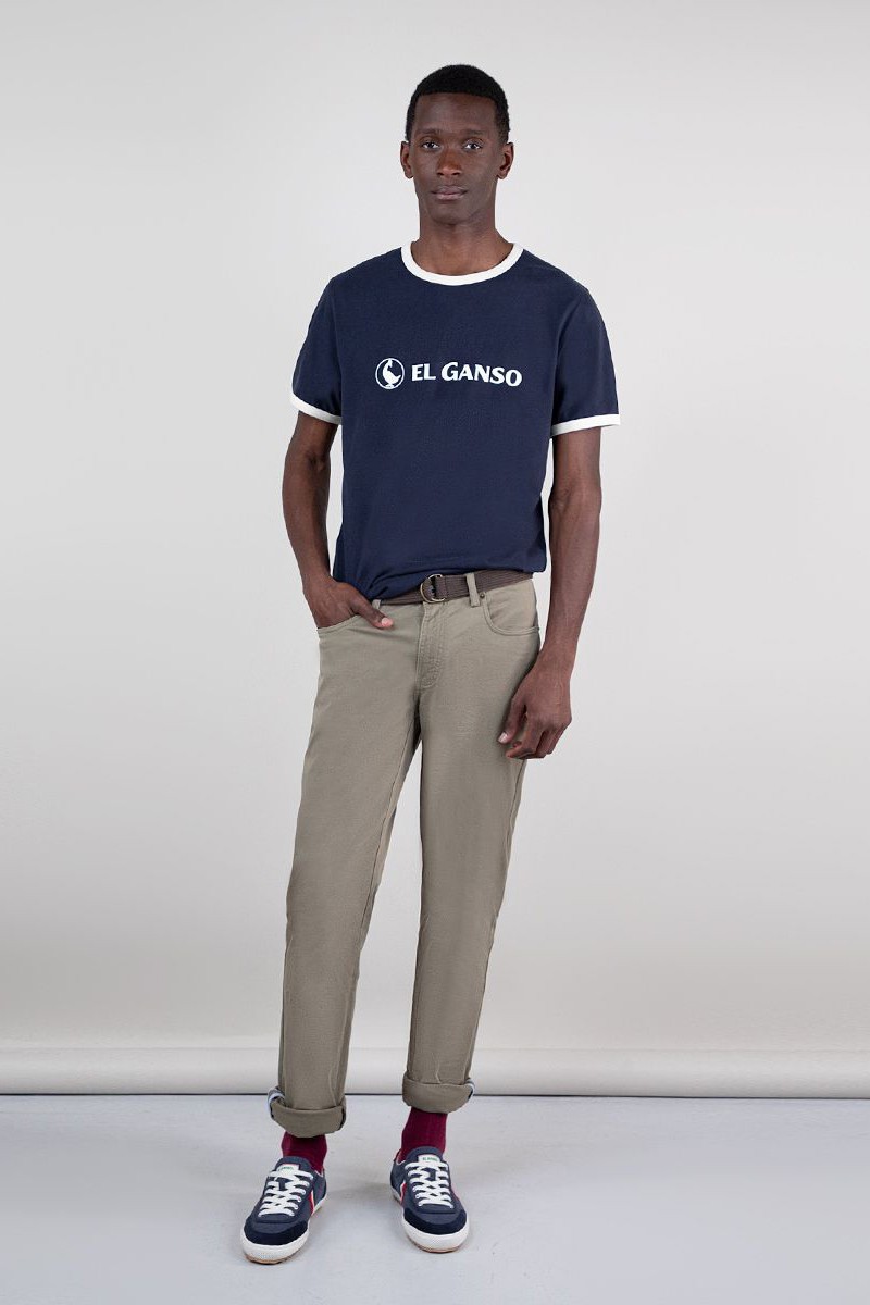  Camiseta Logo Ganso Marino 