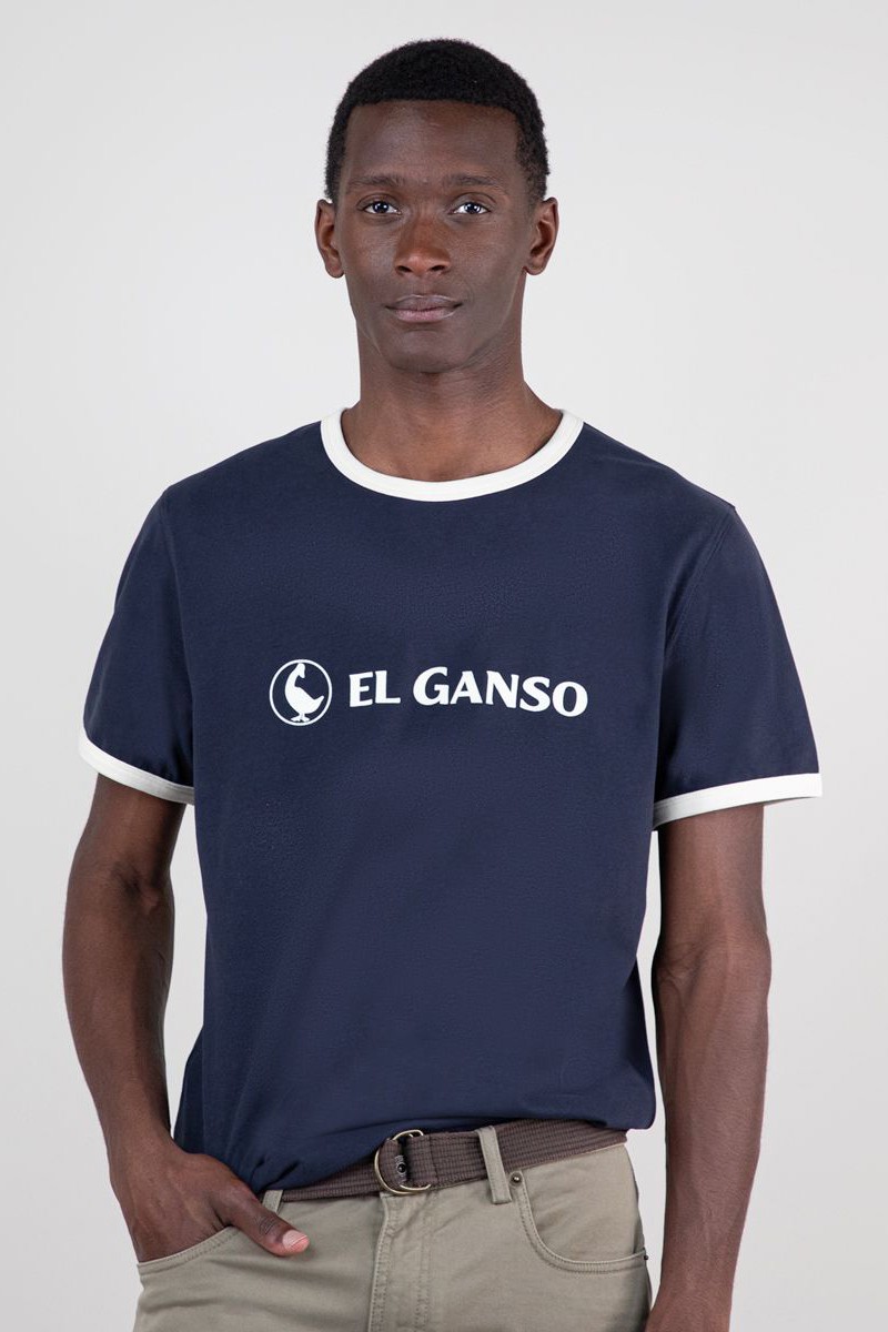Camiseta Logo Ganso Marino