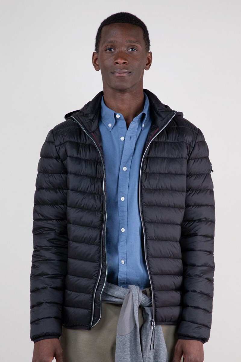  Chaqueta Acolchada Básica Negro 