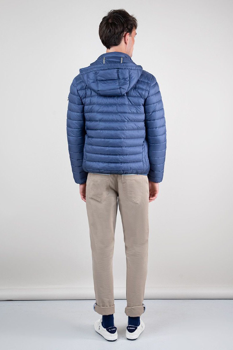  Chaqueta Acolchada Básica Azul  2