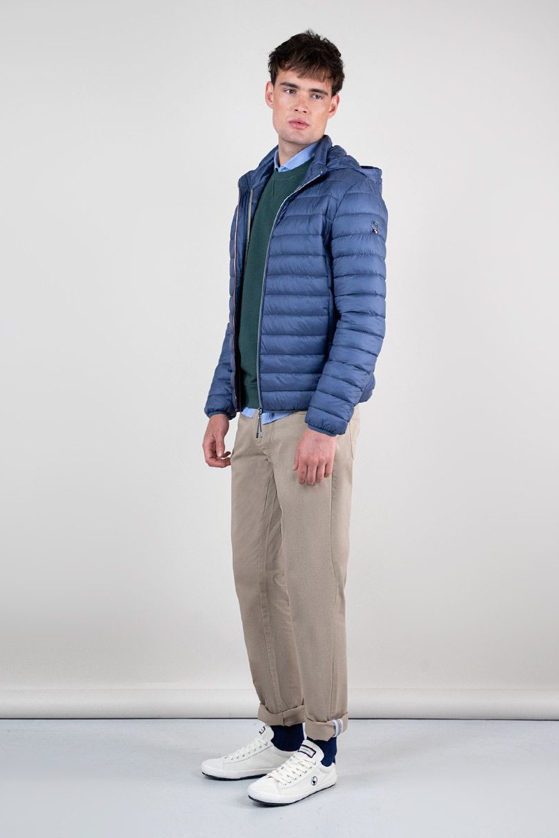  Chaqueta Acolchada Básica Azul 