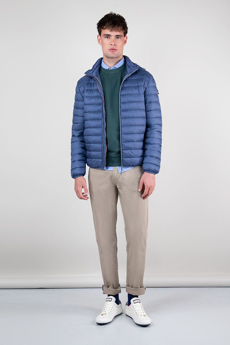  Chaqueta Acolchada Básica Azul 