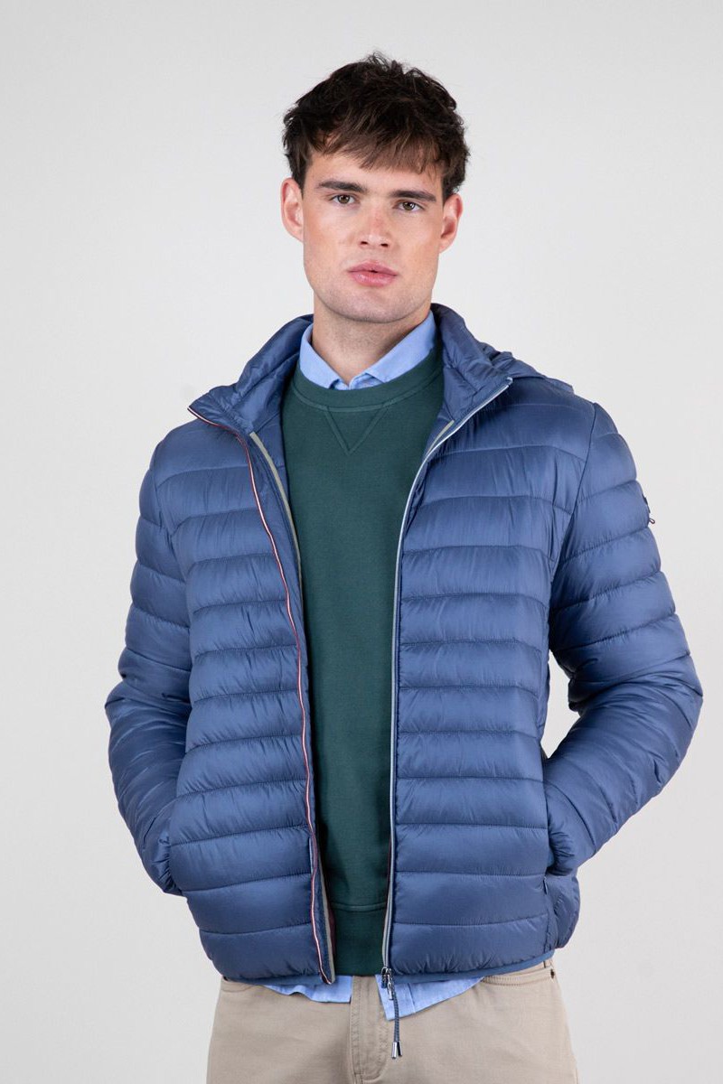  Chaqueta Acolchada Básica Azul 