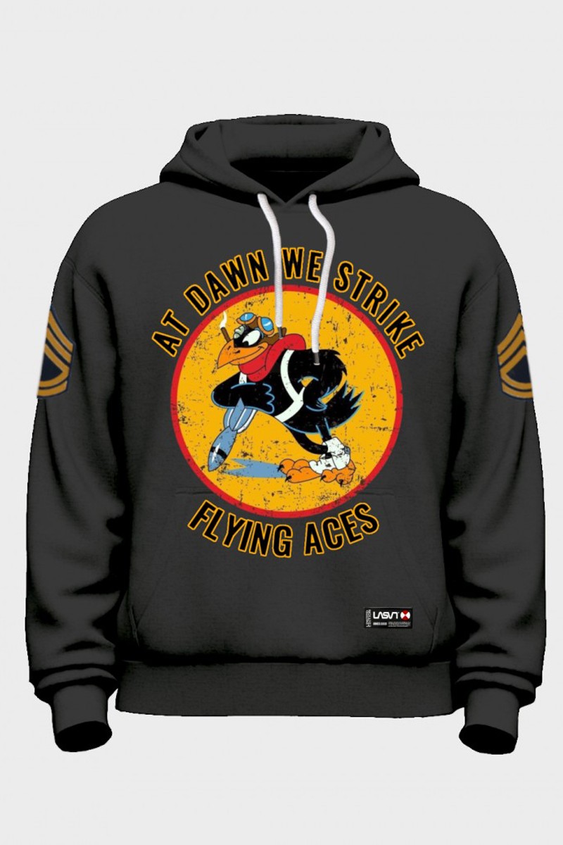 Sudadera de hombre Lasal STRIKE negro desgastado