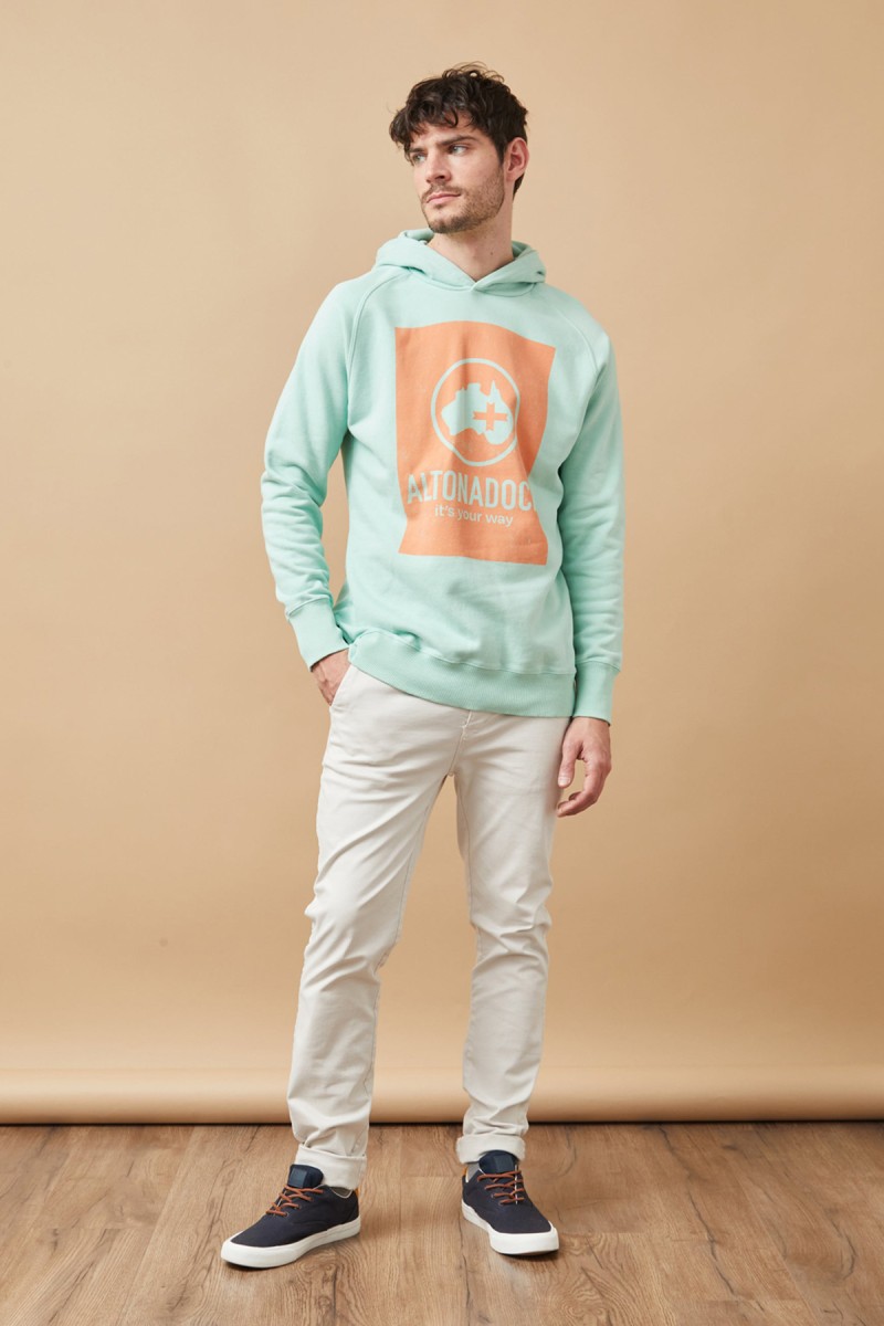 SUDADERA ALTONA M31  SUDADERA CAPUCHA LOGO ALTONADOCK