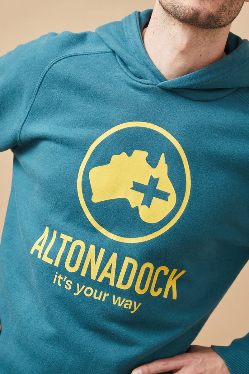 SUDADERA ALTONA M30  SUDADERA ALTONADOCK LOGO AZUL