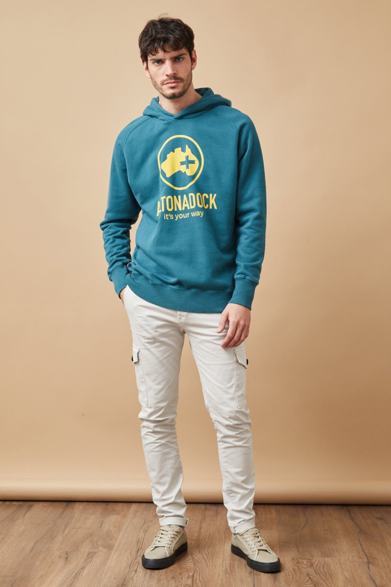 SUDADERA ALTONA M30  SUDADERA ALTONADOCK LOGO AZUL