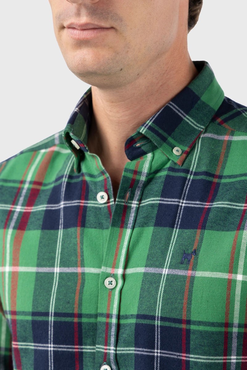 Camisa WILLIOT Viella Marino Verde Slim Fit  2