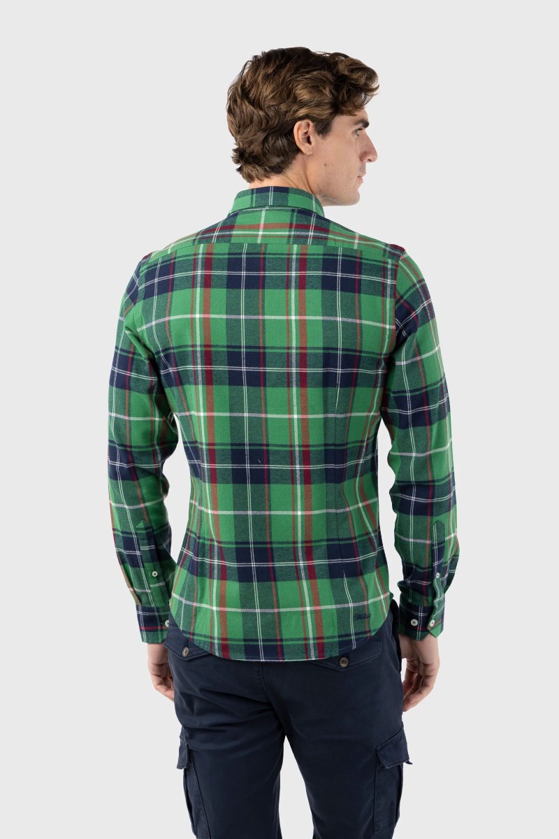 CAMISA WILLIOT M19  Camisa WILLIOT Viella Marino Verde Slim Fit