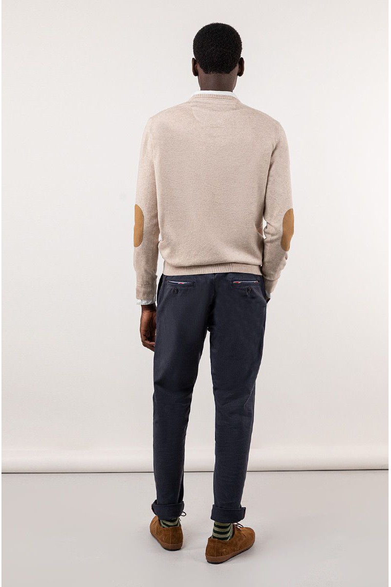  Jersey Cuello Pico Coderas Camel El Ganso 