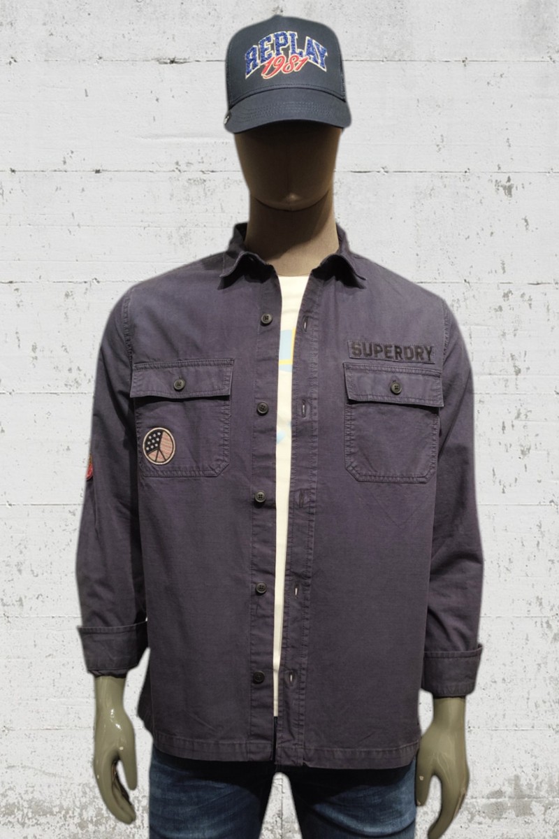 Sobrecamisa leñadora militar para hombre  2