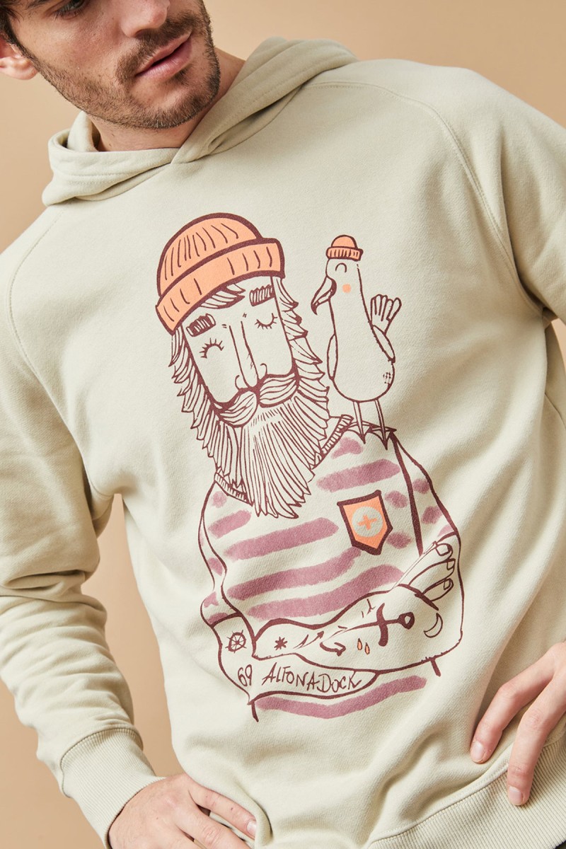 SUDADERA ALTONA M29  SUDADERA MARINERO BEIGE ALTONADOCK