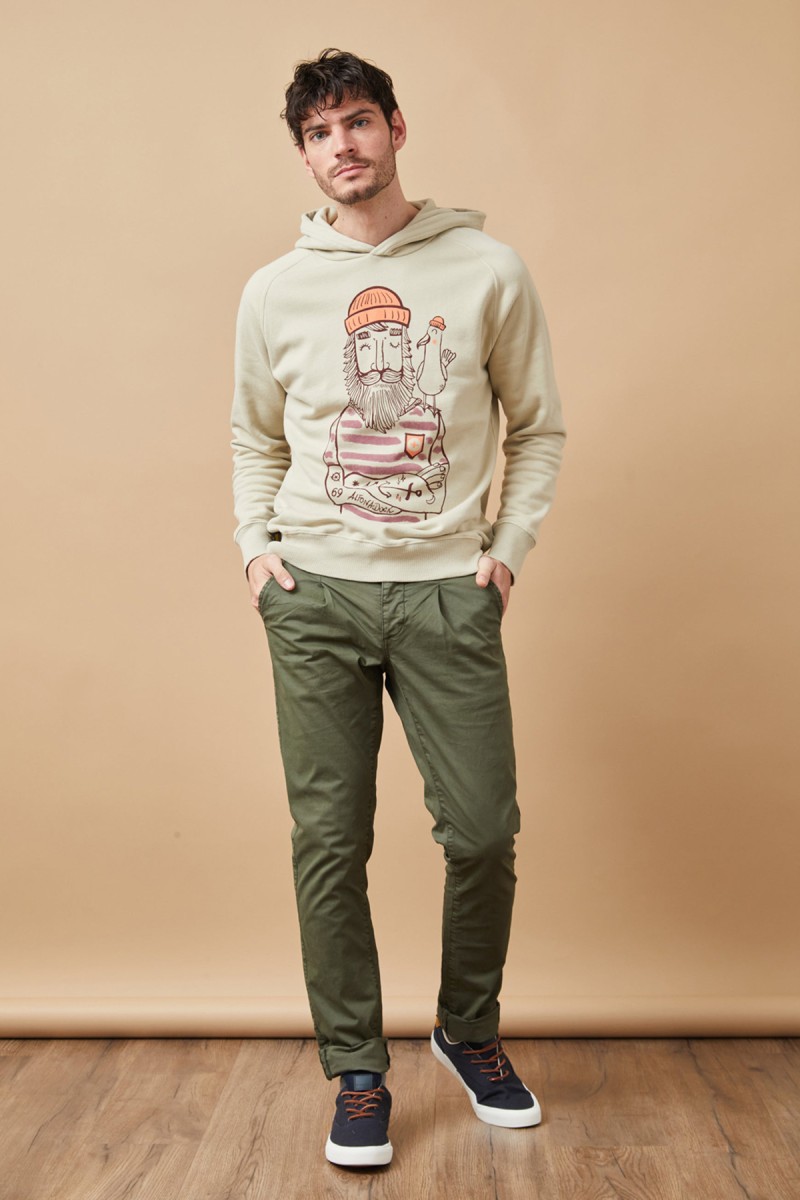 SUDADERA ALTONA M29  SUDADERA MARINERO BEIGE ALTONADOCK