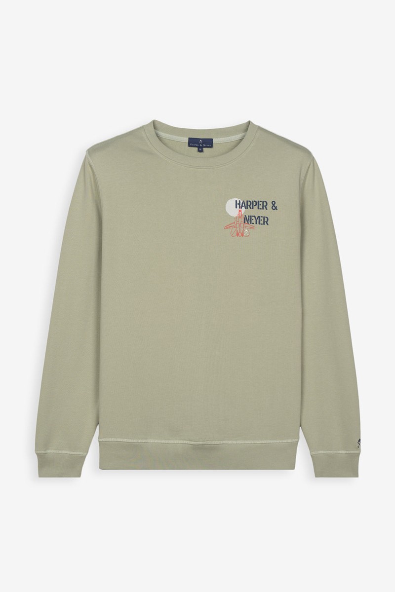 SUDADERA HARPER M24   Sudadera Harper and Neyer Tomcat 1 : de corte regular fit con cuello redondo y estampado gráfico en la espalda, perfecta para un estilo desenfadado y atrevido.