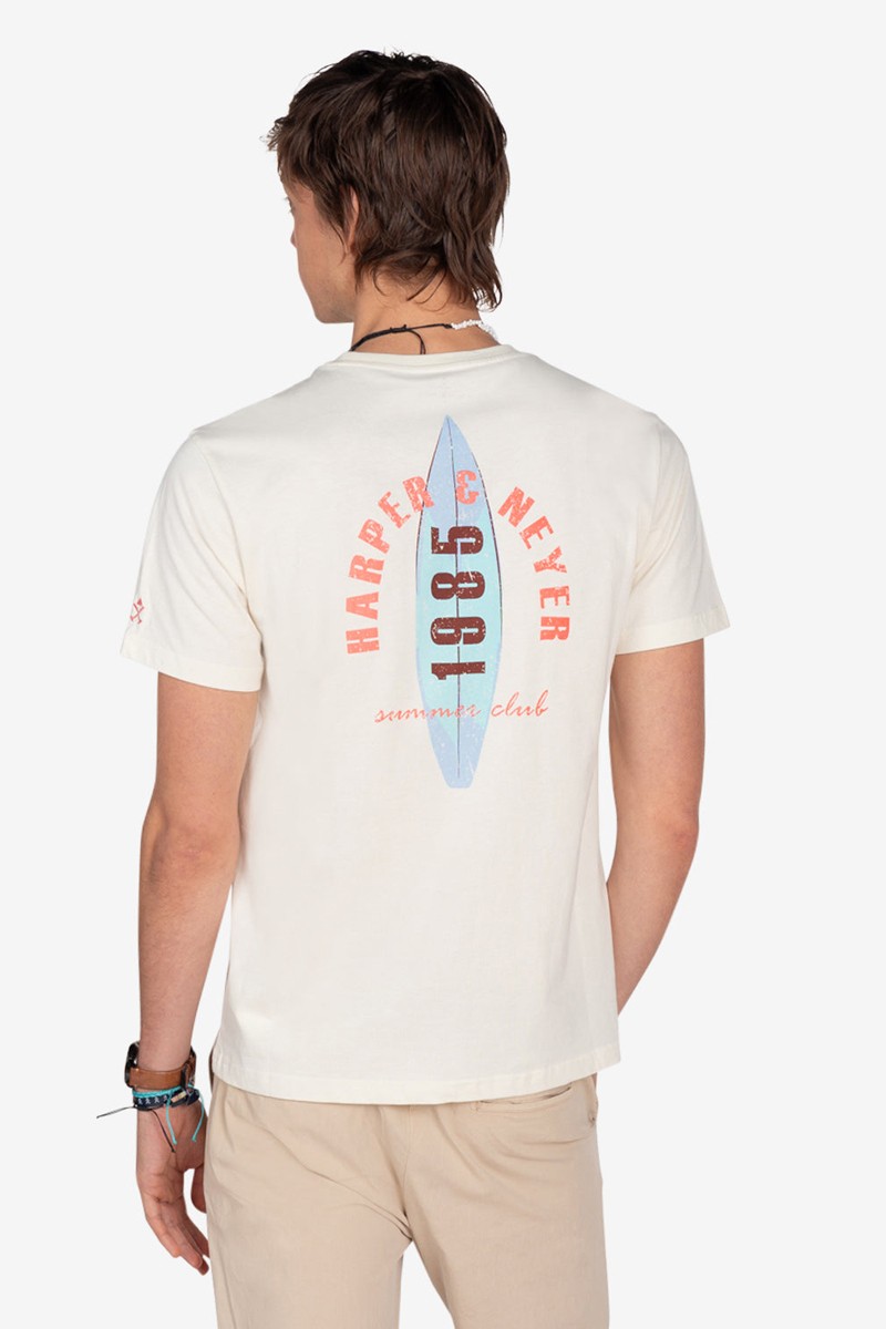 Camiseta Harper and Neyer Off the Lip White : minimalismo con actitud surfera. Algodón suave, diseño limpio y versatilidad total.  2