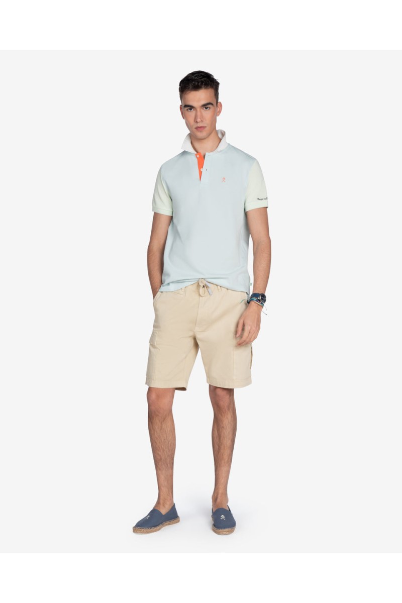   Polo Harper and Neyer Preppy Light Turquoise : diseño con detalles náuticos y color refrescante. Ideal para el verano con un estilo distintivo. 