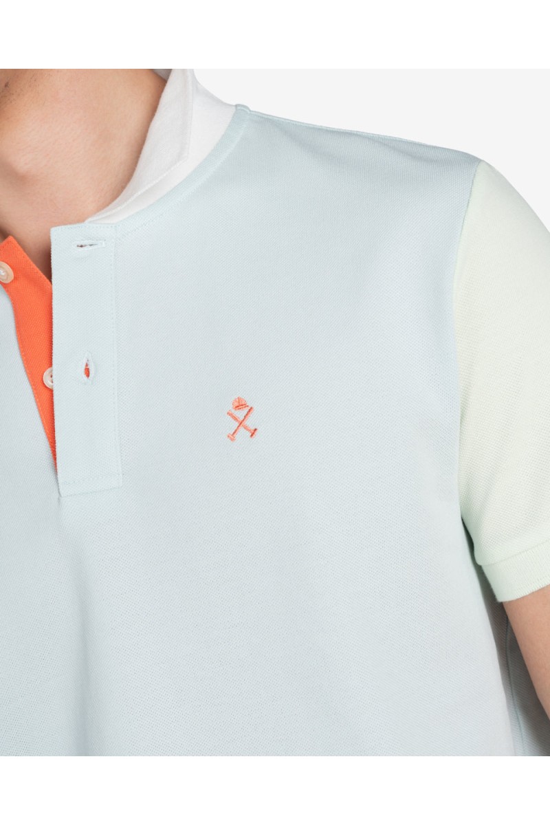   Polo Harper and Neyer Preppy Light Turquoise : diseño con detalles náuticos y color refrescante. Ideal para el verano con un estilo distintivo. 