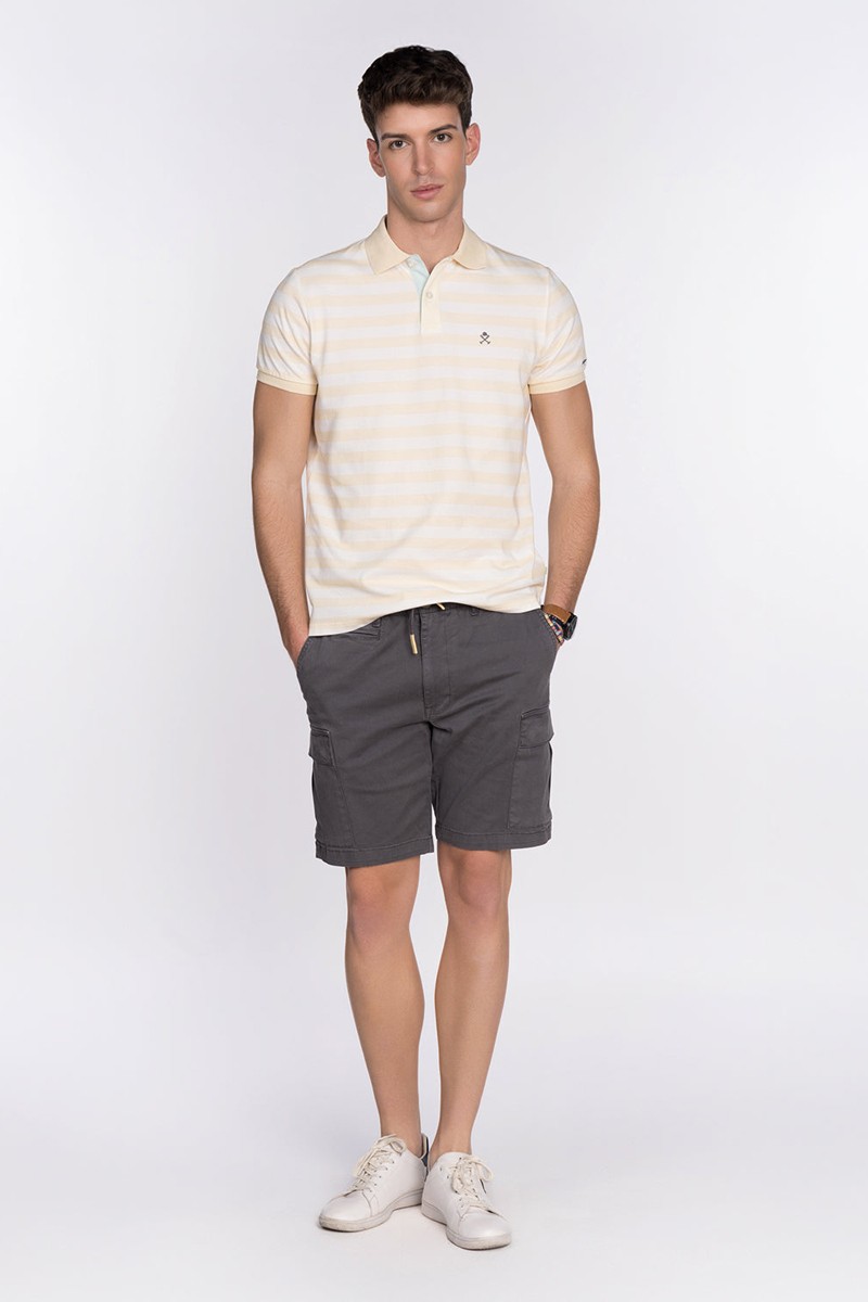 POLO HARPER M26   Polo Harper and Neyer Groovy Thread Light Yellow : polo a rayas con estilo juvenil. Comodidad, frescura y diseño actual para destacar esta temporada.