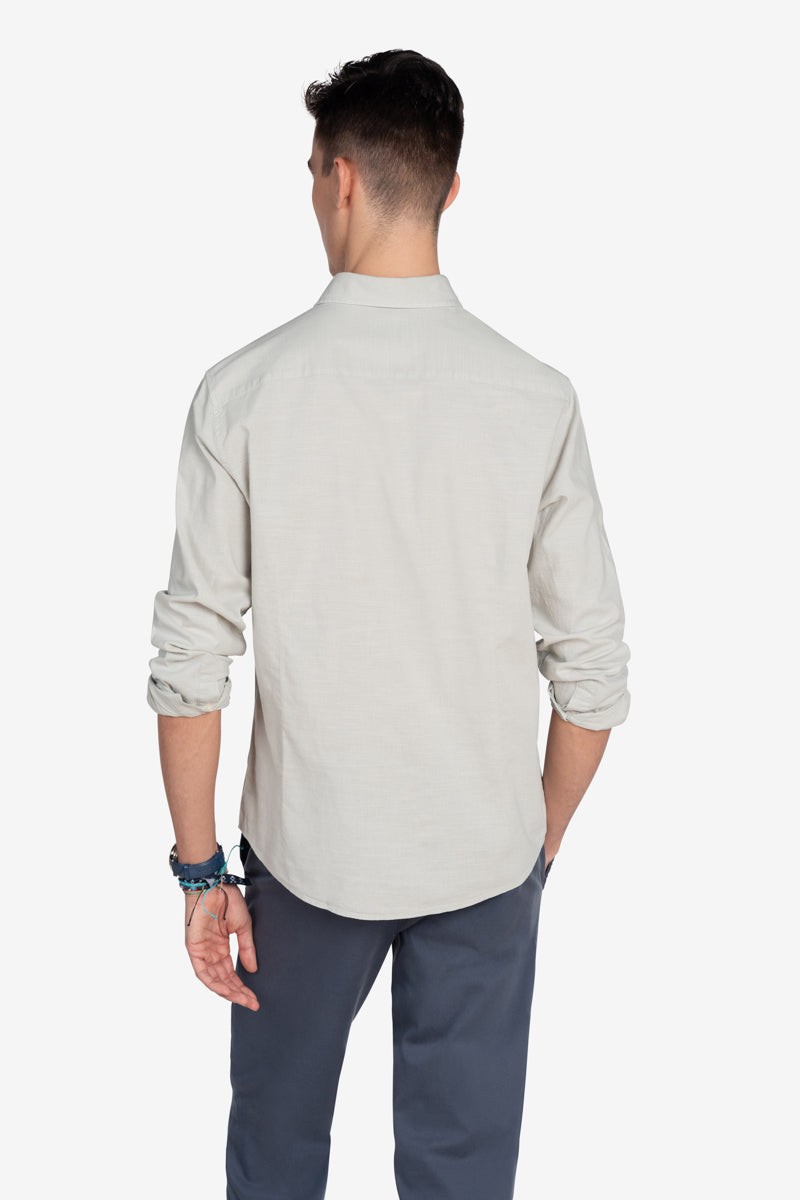 CAMISA HARPER M31   Camisa Harper and Neyer Royal Academy Light Grey : lino natural, corte clásico y estilo fresco. Una prenda versátil para el verano con clase.