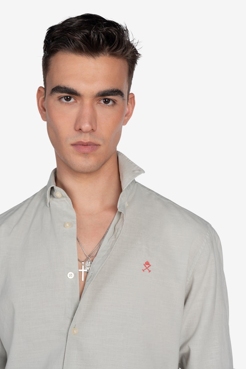 CAMISA HARPER M31   Camisa Harper and Neyer Royal Academy Light Grey : lino natural, corte clásico y estilo fresco. Una prenda versátil para el verano con clase.