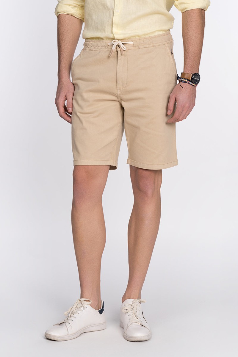   Bermuda Harper and Neyer Jogger Camel : diseño cómodo y funcional, con cintura elástica y estilo casual. Perfecta para el verano con estilo.  2