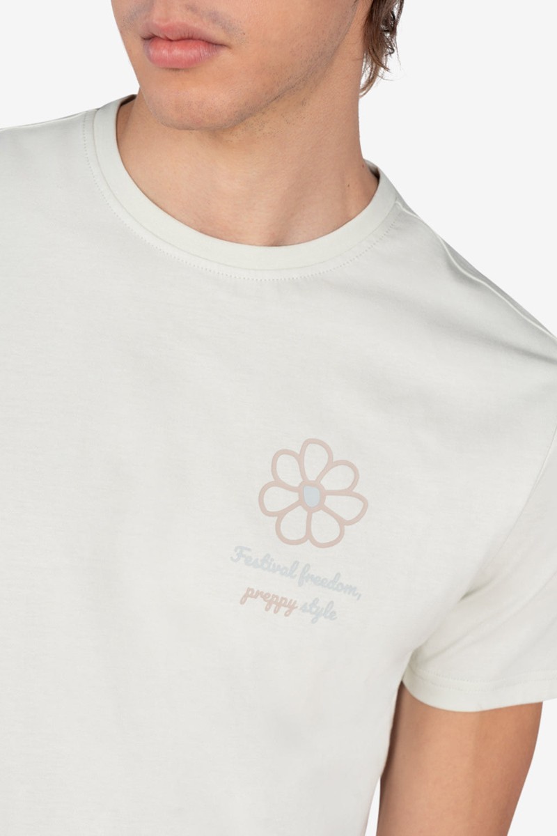 Camiseta Harper and Neyer Freedom Dusty Green : estampado trasero en contraste, corte cómodo y un color fresco con actitud veraniega.  2