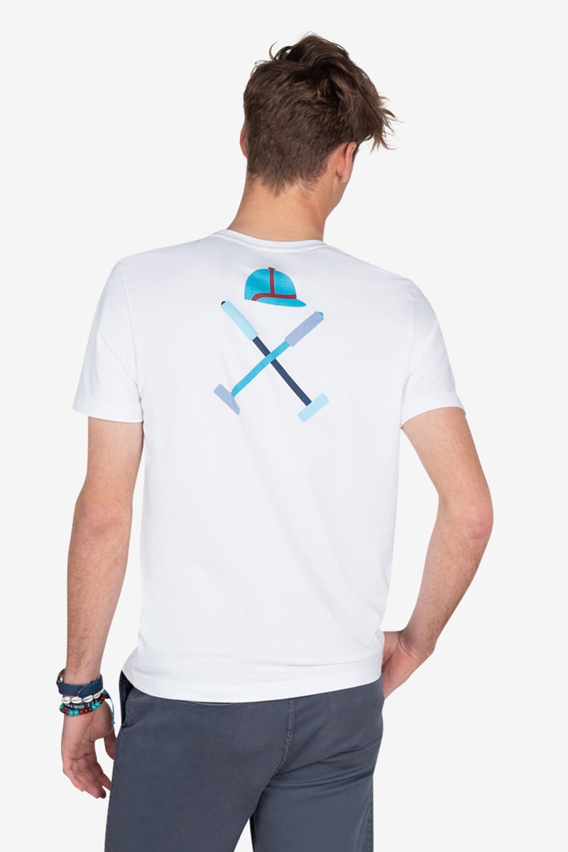   Camiseta Harper and Neyer Rhode Island White : diseño regular fit con logo en colores. Comodidad y estilo veraniego para el día a día. 