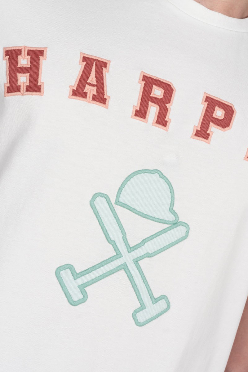 Camiseta Harper and Neyer Retro Off White : logo en contraste, estilo atemporal y comodidad para tus looks del día a día.  2
