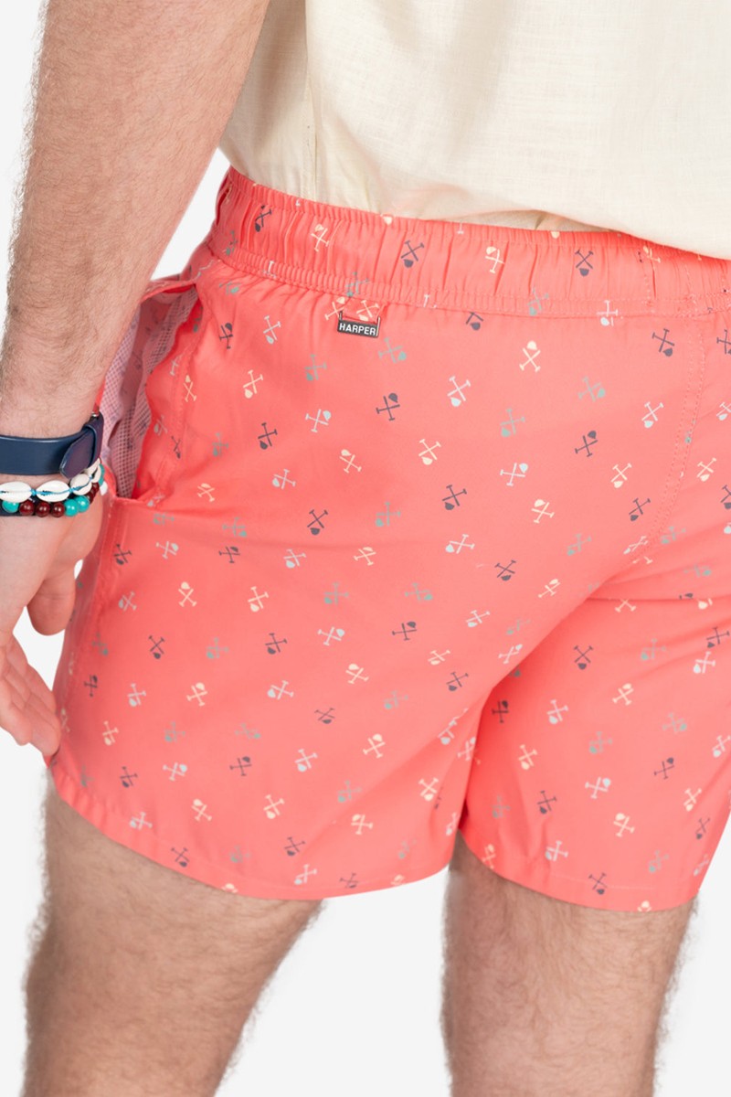   Bañador Harper and Neyer Icon Light Coral : diseño ligero, ajuste cómodo y color suave. Ideal para un verano con estilo relajado. 