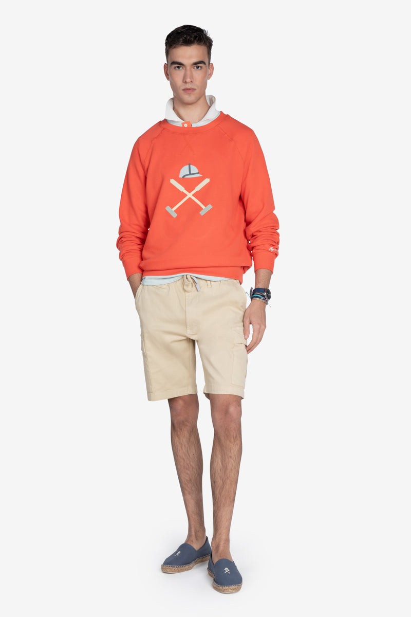   Sudadera Harper and Neyer Vermont Coral : corte regular, logo frontal y color vibrante. Un básico con personalidad propia. 