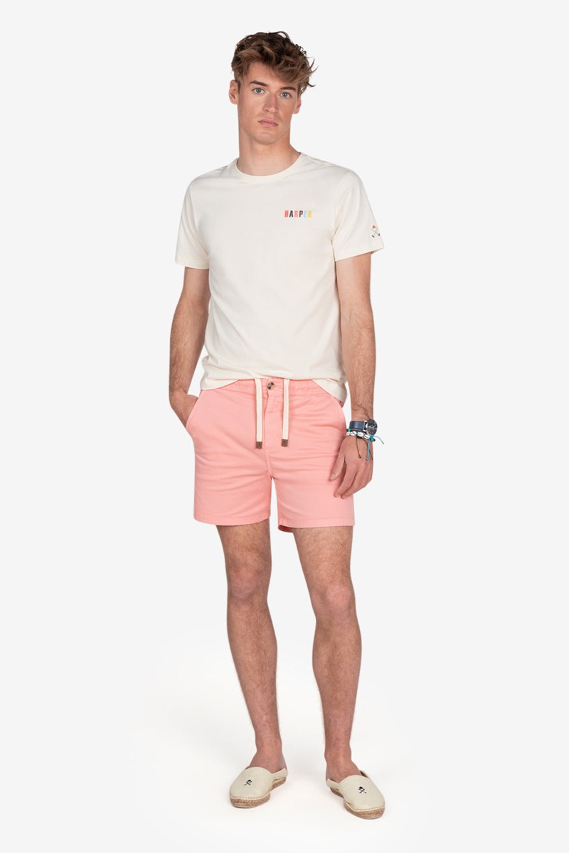   Camiseta Harper and Neyer Sun White : estampado trasero con contraste, diseño limpio y toque veraniego. Comodidad con identidad. 