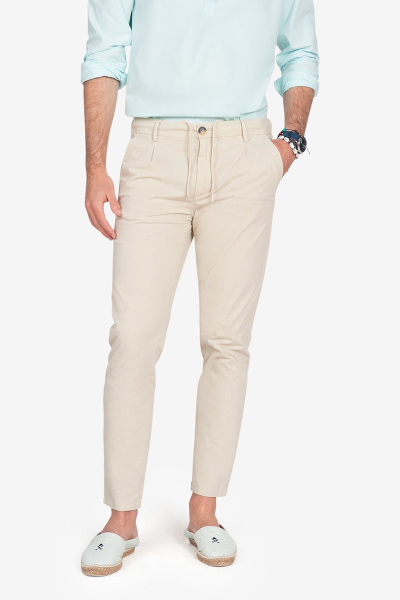 Pantalón Harper and Neyer Newark Raw : corte slim, algodón 100% y pinzas frontales. Estilo refinado para el día a día.  2