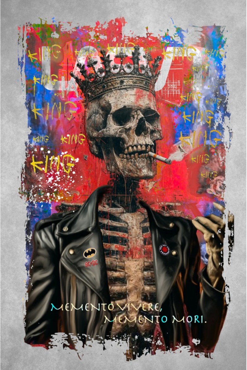  Camiseta La Sal MEMENTO azul marino, con diseño exclusivo y mensaje impactante. Edición limitada numerada. 