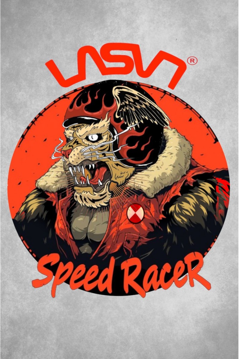 Camiseta La Sal SPEED RACE blanca con diseño de inspiración racing. Edición limitada numerada de 100 unidades.  2