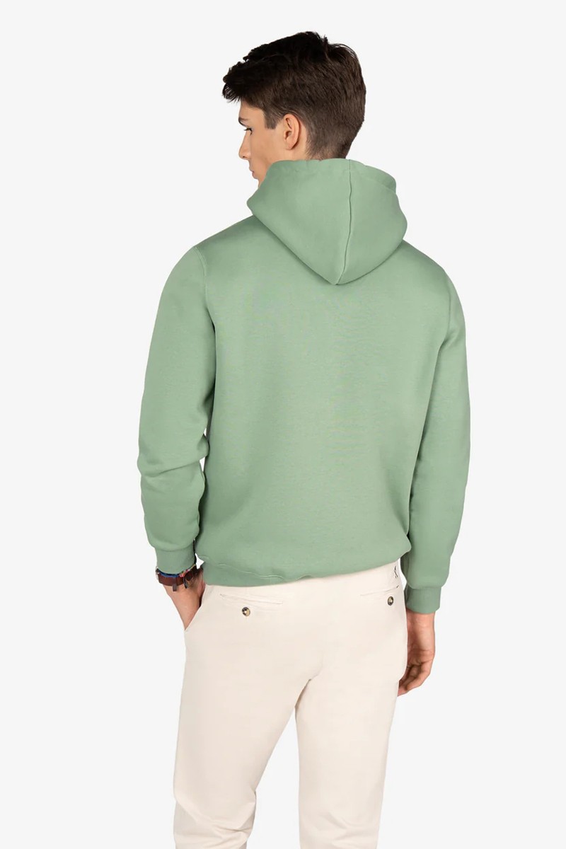  Sudadera de algodón con inspiración universitaria, detalles en canalé y logotipo discreto para un toque casual con clase. 