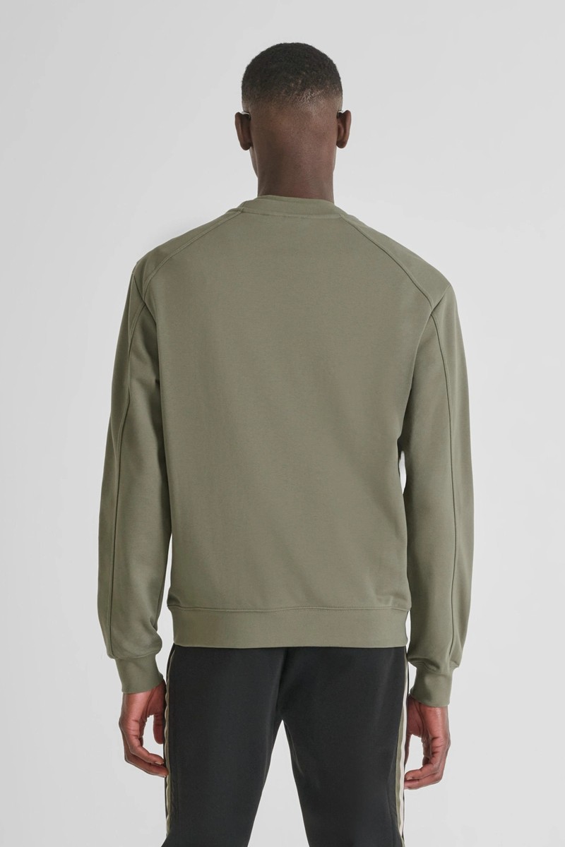  Sudadera Antony Morato Relaxed Fit de algodón sostenible con logotipo estampado, ideal para un look casual con estilo. 