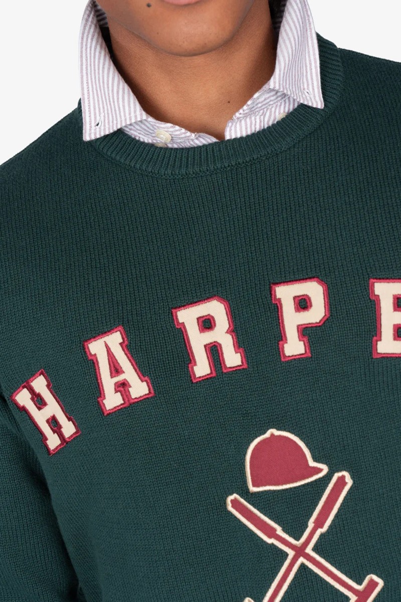  Jersey de punto en algodón con corte regular y diseño limpio, perfecto para combinar en looks urbanos con carácter. 