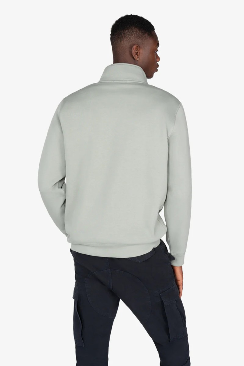  Sudadera de algodón con media cremallera, panel frontal en contraste y corte Regular Fit, ideal para un estilo casual con carácter. 