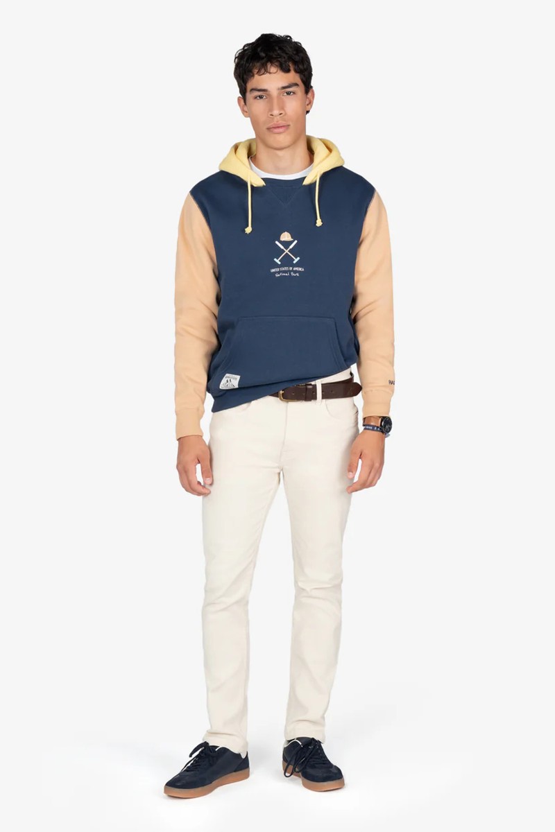  Sudadera estilo outdoor Harper &amp; Neyer con capucha, tejido de algodón suave y diseño bicolor ideal para looks urbanos con un toque aventurero. 