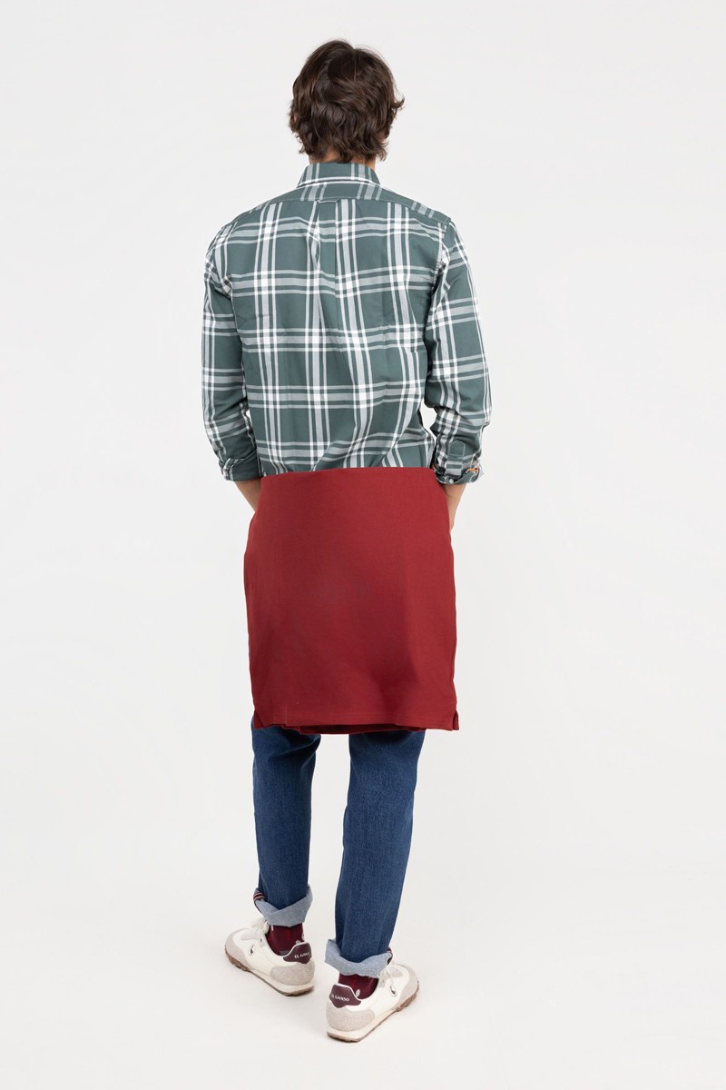  Camisa El Ganso de cuadros Brit en algodón verde. Diseño clásico, corte Regular Fit y estilo británico con un toque actual. 