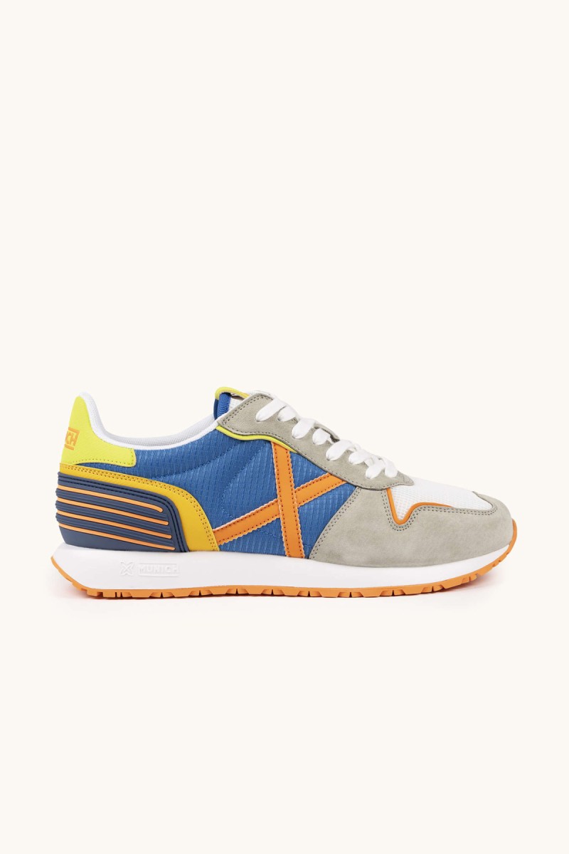  MUNICH MASSANA CLUB 605 Zapatillas Retro Running con Paneles Contrastados 