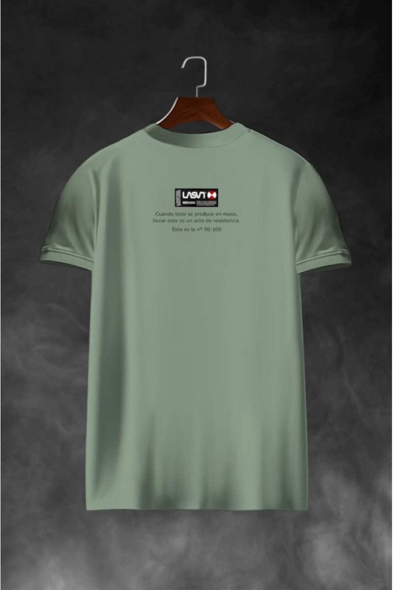  Camiseta La Sal en kaki edición limitada, con diseño gráfico y estilo urbano para looks con carácter.  2