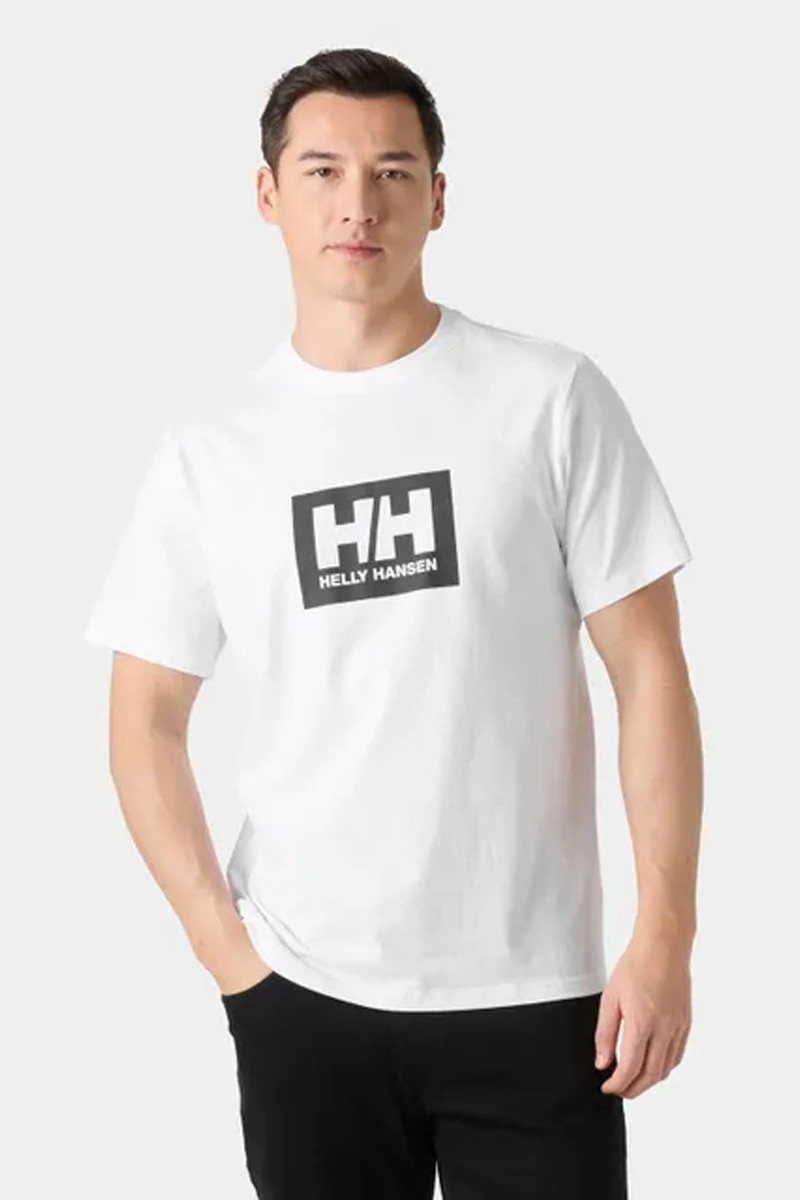  Camiseta Helly Hansen con logo, cómoda y versátil, perfecta para looks casuales en el día a día. 