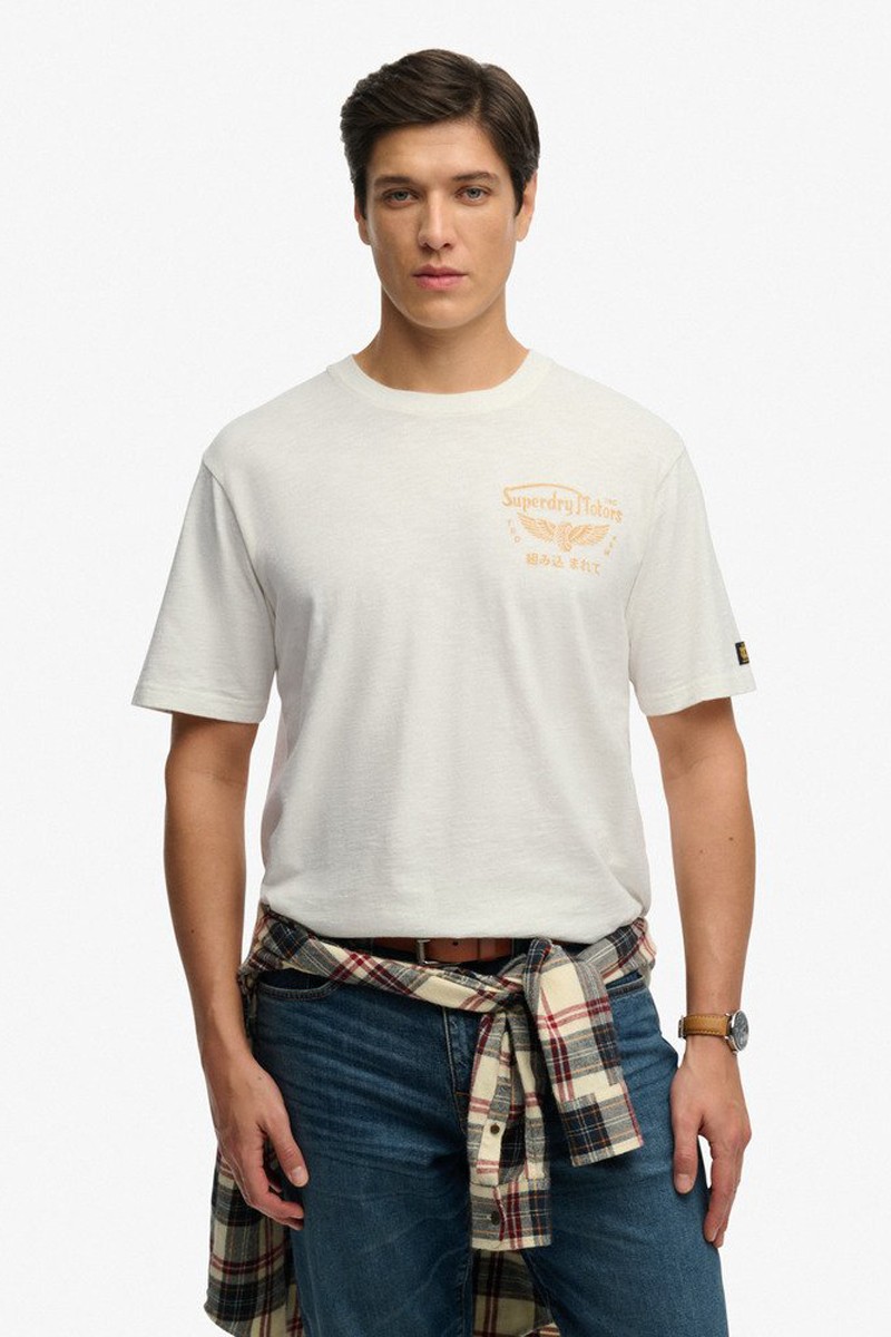  Camiseta Superdry cómoda y versátil, perfecta para looks urbanos con estilo actual y personalidad.  2