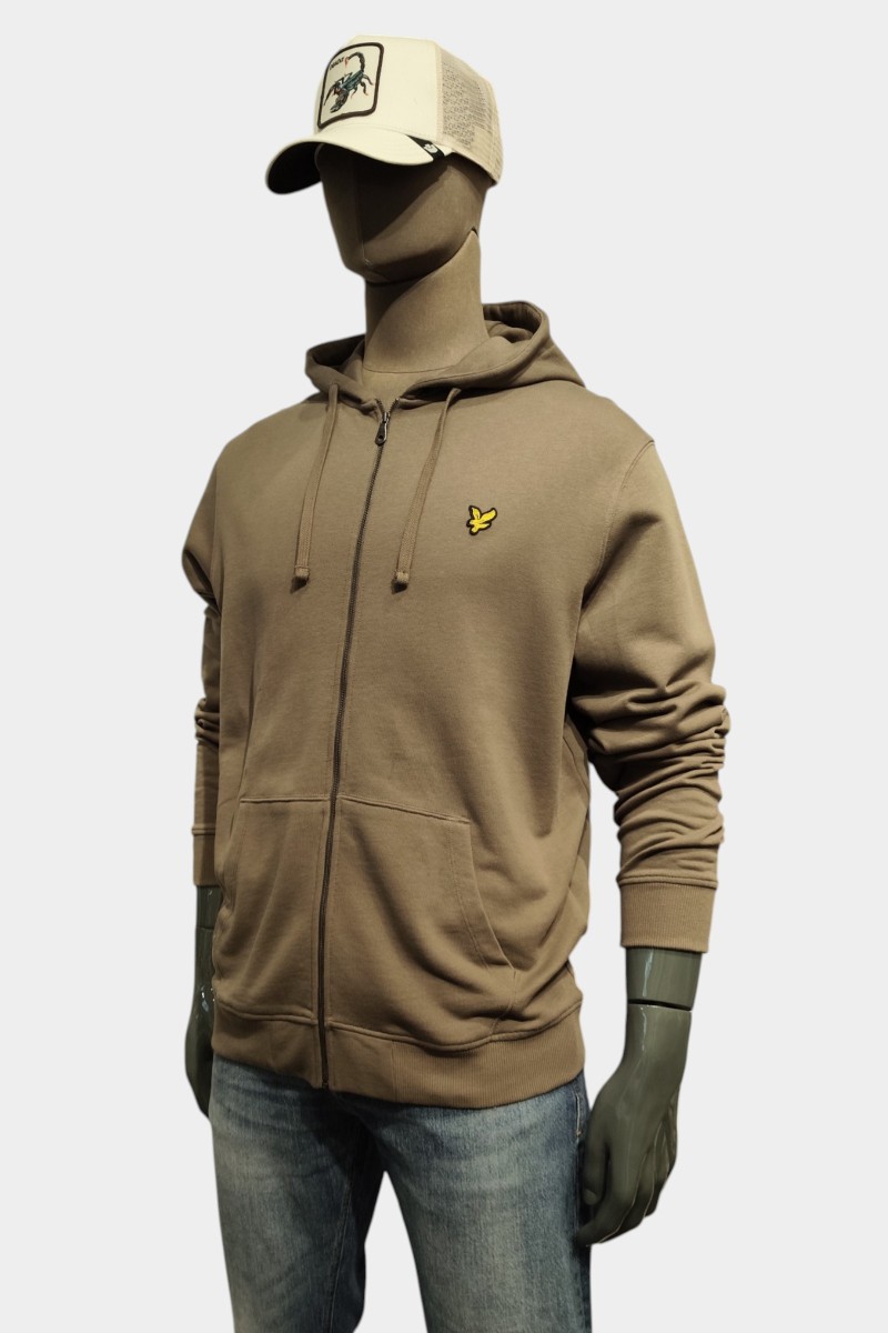  Sudadera Lyle and Scott con cremallera y capucha, cómoda y versátil, perfecta para looks urbanos.  2