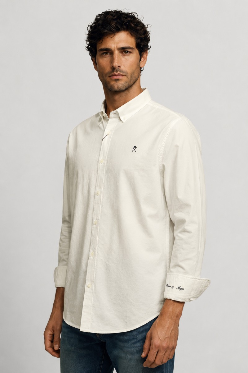 Camisa Harper and Neyer versátil y cómoda, perfecta para looks urbanos con estilo elegante y actual. Color Blanco  2